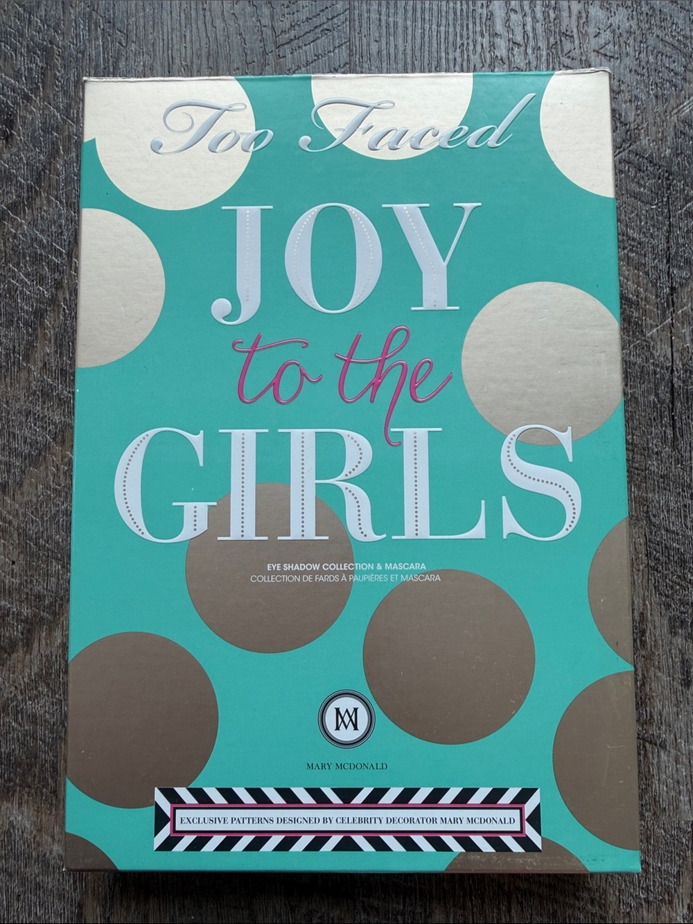 Too Faced Joy to the Girls Eyeshadow Palette NEW